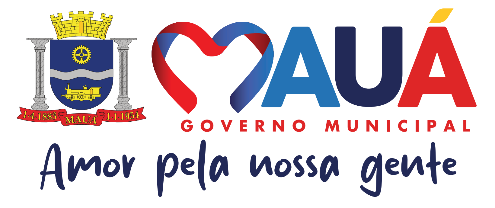 Brasão e logo da gestão